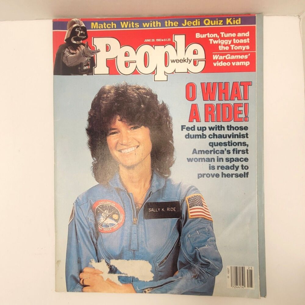 Vintage 1983 People Magazine Sally Ride NASA Space